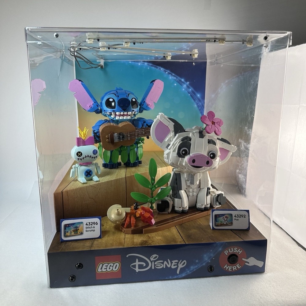 LEGO Disney Stitch & Pua 43296 43292 Light Up Store Display Target Exclusive